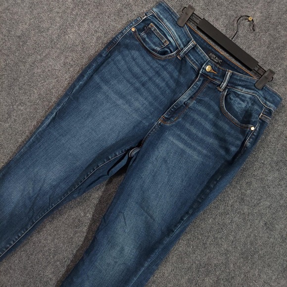 Judy Blue Jeans Womens 14W Blue Skinny Fit Capri Stretch Denim Plus Size Pants - Picture 1 of 10